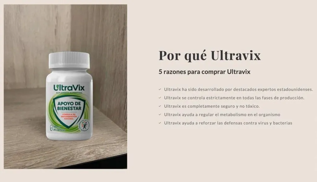 Ultravix: Suplemento Alimenticio Para que sirve, precio y opiniones